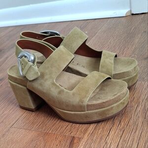 Aerosoles Suede Platform Sandals NEW